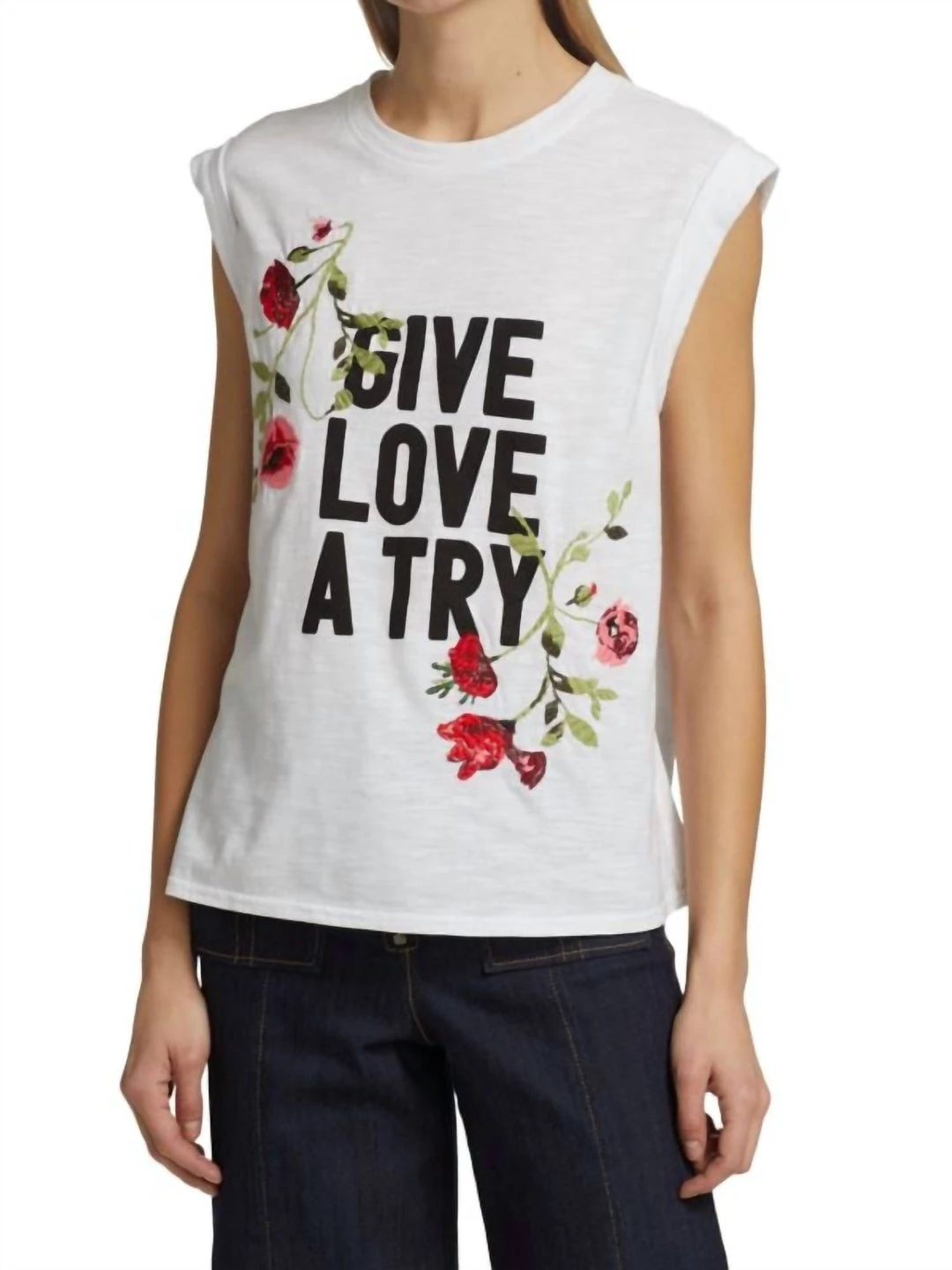 Cinq A Sept Poppy Bella Tee in White Multi - women 3 Cinq A Sept Poppy Bella Tee in White Multi - women