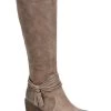 Born Quinn Womens Tassel Leather Mid-Calf Boots