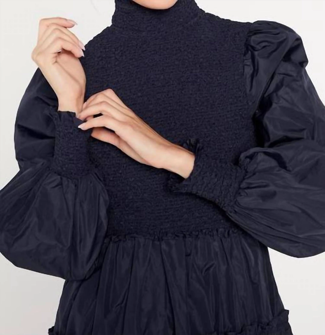 Cinq A Sept Kaya Dress in Navy/Dark Blue - women 4 Cinq A Sept Kaya Dress in Navy/Dark Blue - women - Image 2