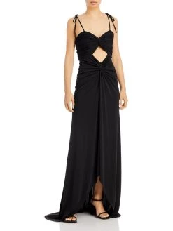 Cinq a Sept Harlin Womens Cut-Out Hi-Low Evening Dress