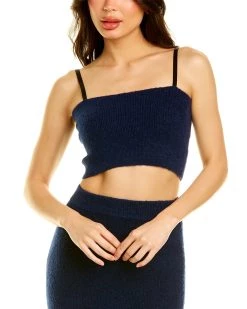 Cinq a Sept Fleur Wool-Blend Bandeau Top - women