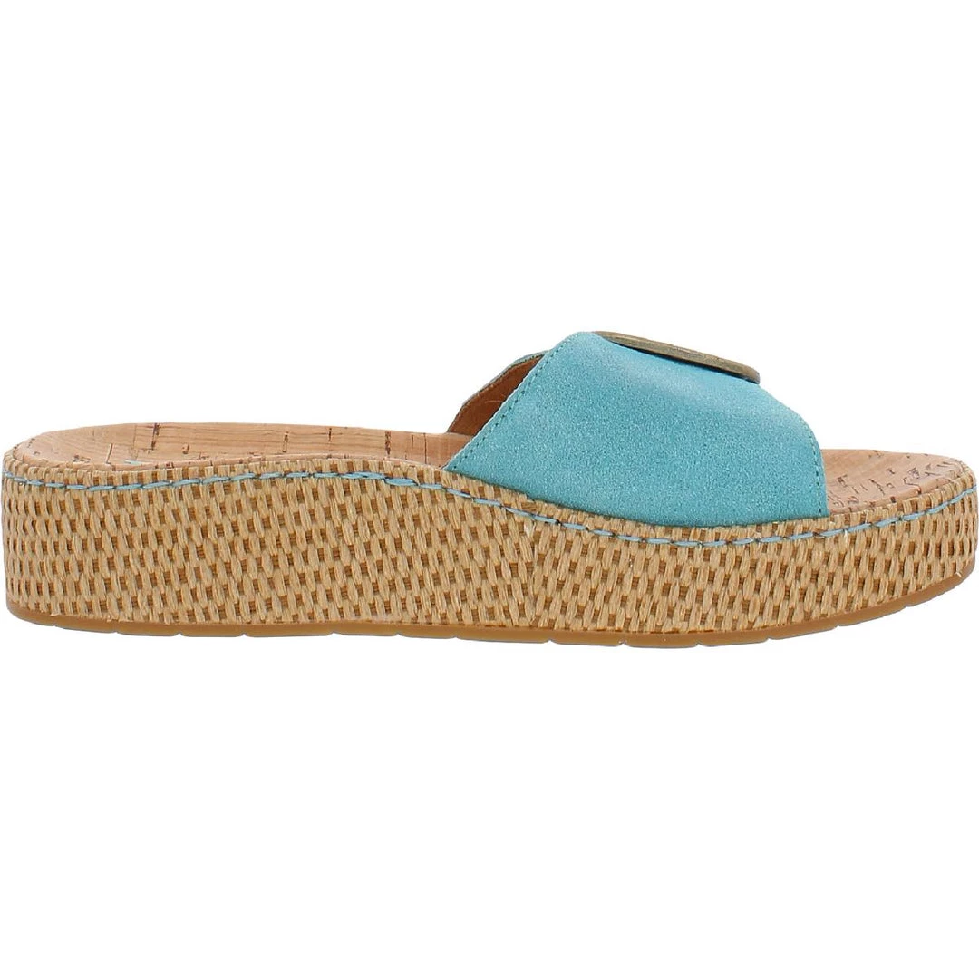 Born Sloane Womens Suede Buckle Slide Sandals 5 Born Sloane Womens Suede Buckle Slide Sandals - Image 3