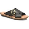 Born Rio Womens Leather Slip On Slide Sandals