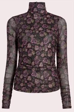 Cinq A Sept Shirred Ivy Turtleneck Top in Black Multi - women -Paolita store 7e87a60ea2d0425c9bb7af268754bc21 aa252635 d461 44f8 a3e7 622f9443f1e3 1080x