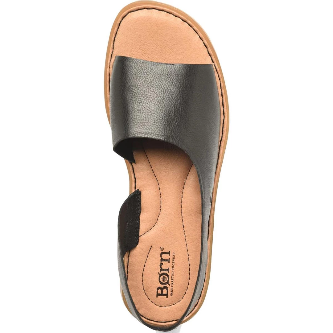 Born Inlet Womens Leather Slip On Flat Sandals 6 Born Inlet Womens Leather Slip On Flat Sandals - Image 4