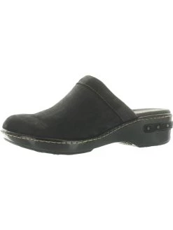 Born Bandy Womens Suede Embroidered Clogs