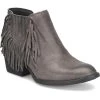 Born Danni Womens Suede Fringe Ankle Boots