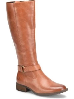 Born Saddler Womens Leather Tall Knee-High Boots