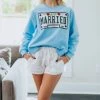 Queen Of Sparkles Just Married Sweatshirt in Powder Blue - women 1 Queen Of Sparkles Just Married Sweatshirt in Powder Blue - women -Paolita store a5b88093562a498d915b0e45a0cca928 c66db942 8b8b 4f09 91b0 d71fa1921c76 1080x