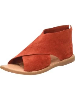 Born Iwa Womens Suede Open Toe Flats