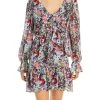 Cinq a Sept Lewis Womens Floral Print Short Mini Dress