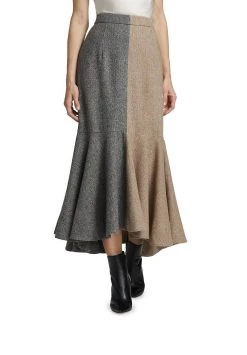 Cinq A Sept Tanya Skirt in Black/Cinnamon Multi - women