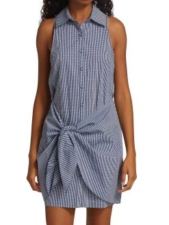 Cinq A Sept Gaby Dress in Navy White - women