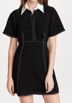 Cinq A Sept Aileen Dress in Black/Ivory - women
