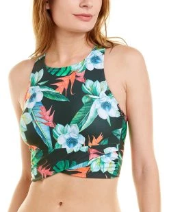 Next Static High-Neck Bikini Top - women