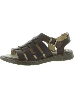 Born Wichita Mens Leather Open Toe Footbed Sandals