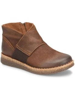 Born Tora Womens Suede Wedge Booties